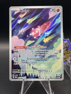 Pokemon TCG Minior Card 201/182 Paradox Rift Illustration Rare - Image 1