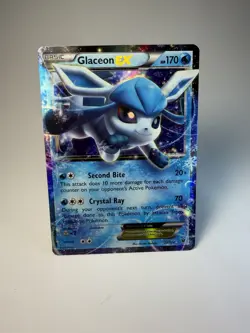 Pokemon TCG Glaceon EX 20/124 Fates Collide Holo Card (lightly Played Condition) - Image 1
