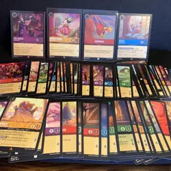 Disney Lorcana Card Lot - Holo Foils And Another 50+ Non Hilo Cards Mint 🍃 - Image 1
