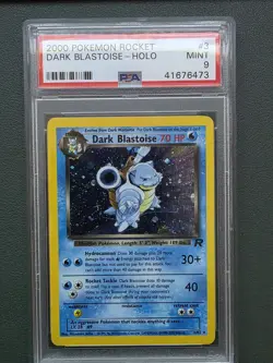 PSA 9 Dark Blastoise 3/82 Holo Pokemon Card - 2000 Team Rocket Mint - Image 1