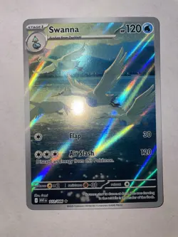 Swanna 110/086 IR Illustration White Flare Pokemon TCG Rare Card - Image 1