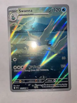 Swanna 110/086 IR Illustration White Flare Pokemon TCG Rare Card - Image 2