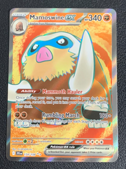 Mamoswine ex 174/159 Journey Together Full Art Ultra Rare Pokemon TCG Card NM - Image 1