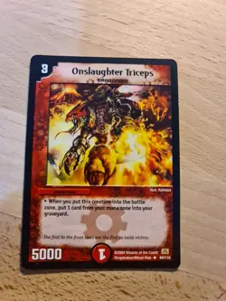 Onslaughter Triceps | DUEL MASTERS | DM01 Uncommon card TCG CCG | #08/7 - Image 1