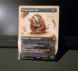 Badgermole Cub (Borderless) #326 MTG Avatar Regular Mythic - Image 1