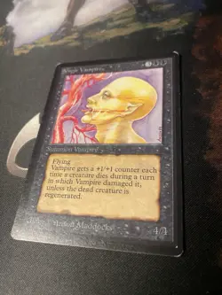 Magic The Gathering Sengir Vampire Beta 1993 Light Play - Image 2