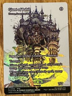 MTG Final Fantasy Through the Ages, Giant of Babil (Traxos) - Foil - Image 1