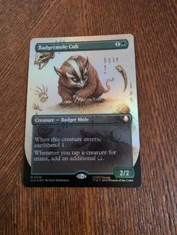 MTG, Avatar - Mythic Badgermole Cub (#0326) - Foil 🔥🔥🔥 - Image 1