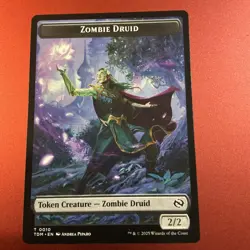 MAGIC THE GATHERING TARKIR DRAGONSTORM DOUBLE TOKEN ZOMBIE DRUID / TREASURE REG - Image 1