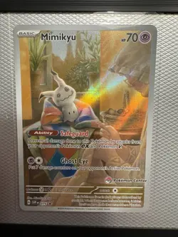 Mimikyu SVP075 Promo Pokemon Center Stamp - Image 1