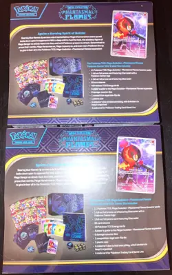 Lot of 2 Pokemon TCG Phantasmal Flames Pokemon Center Elite Trainer Box ETB NEW - Image 2