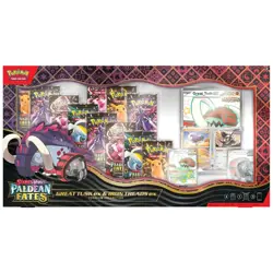 Pokemon TCG Paldean Fates Great Tusk Iron Treads Ex Premium Collection - Image 1
