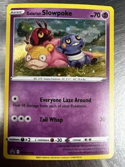 Pokemon TCG - Galarian Slowpoke Cosmos Holo - Sword And Shield Promo SWSH126 NM - Image 1