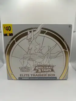 Pokemon TCG Sword & Shield Brilliant Stars Elite Trainer Box SEALED (85012) 820650850127 - Image 1