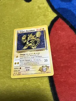 Pokemon Gym Heroes Lt. Surge’s Electabuzz 27/132 NM - Image 1
