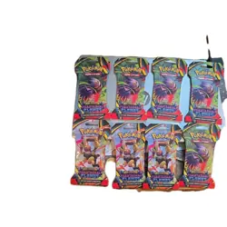 Pokemon TCG Mega Evolution Lot Of (8) Phantasmal Flames, Sleeved Booster Packs - Image 1