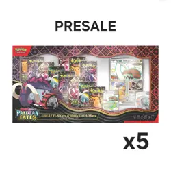 Pokemon Paldean Fates Great Tusk Iron Threads EX Premium Collection (x5) PRESALE - Image 1