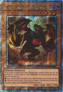 Yugioh! Graff, Malebranche of the Burning Abyss - RA04-EN234 - Quarter Century S - Image 1
