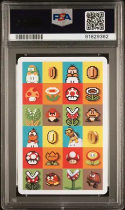 2015 Nintendo Game Stages Super Mario Bros 3 6 of Hearts Playing Card PSA 10 - Image 2