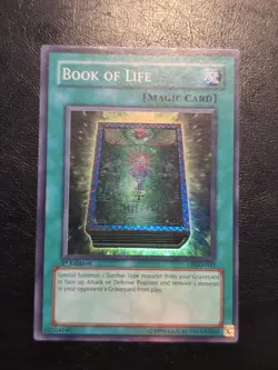 Yu-Gi-Oh! SUPER RARE CARD BOOK OF LIFE PGD-033 1ST LP - Image 1