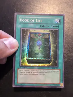 Yu-Gi-Oh! SUPER RARE CARD BOOK OF LIFE PGD-033 1ST LP - Image 3