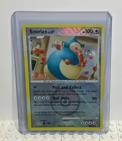 Snorlax 33/111 Rising Rivals Crosshatch Pokemon League Promo Card - Image 1