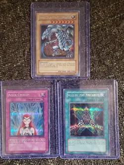 YuGiOh Cards Vintage Power Of Chaos:Kaiba Set Blue Eyes White Dragon PCK-001 ++ - Image 1