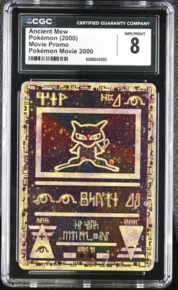 CGC 8 Ancient Mew 2000 Movie Promo Reverse Holo Pokemon Card - Image 1