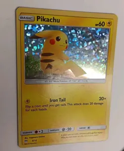 Pokemon Pikachu McDonald's Promo Holo Card TCG 2019 MP-LP #6/12 Iron Tail Basic - Image 2