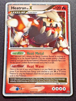 Heatran LV.X DP31 Black Star Promo Pokemon Card Holo Foil Rare LP - Image 1