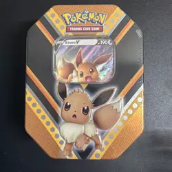 Nintendo Pokemon V Powers Tin Trading Card Game Eevee V - Eevee Tin 820650807794 - Image 1