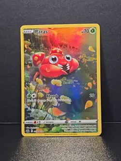 Paras GG32/GG70 Full Art Crown Zenith: Galarian Gallery Holo Pokemon Card NM - Image 1