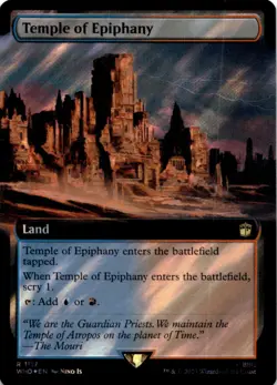 MTG Temple of Epiphany (Extended Art) (Surge Foil) Foil NM Doctor Who - Image 1