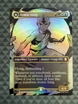 MTG Avatar Aang #0308 Foil Borderless Mythic Avatar: The Last Airbender (TLA) - Image 2