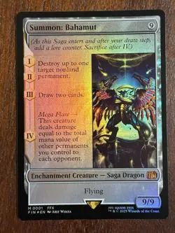 Magic The Gathering Final Fantasy Summon: Bahamut Mythic Foil - Image 3