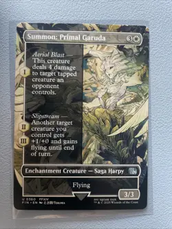 Summon: Primal Garuda - Borderless Final Fantasy MTG - Image 1