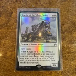1x Knight of the White Orchid - Foil - Prerelease Promo Light Play, English Prer - Image 1