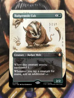 Badgermole Cub (Borderless) #326 MTG Avatar Regular Mythic - Pack Fresh NM/M 🔥 - Image 1