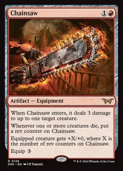 Chainsaw *** FOIL *** - MTG DSK Duskmourn: House of Horror - NM/MINT - Image 1