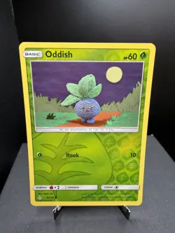 Pokemon TCG SM Unbroken Bonds Oddish 6/214 Reverse Holo Common NM! - Image 1