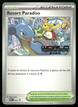 Paradise Resort 045 - World Championships 2023 Promo Stamp Italian POKEMON - Image 1