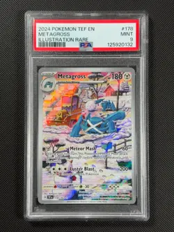 PSA 9 Metagross 178/162 IR Pokemon Card S&V Temporal Forces MINT - Image 1