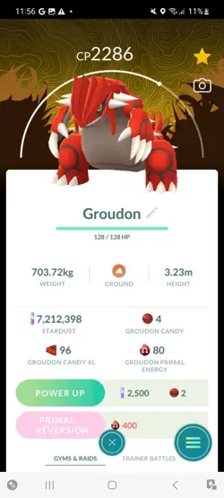 Pokemon Go Legendary Groudon ( Normal )( Background) - Image 1