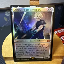 MTG English Cloud, Midgar Mercenary NM Foil Universes Beyond: FINAL FANTASY - Image 1