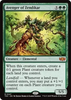 ~ Avenger of Zendikar ~ NM ~ Commander: Tarkir: Dragonstorm ~ MTG ~ - Image 1