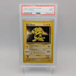 Electabuzz 20/102 Base Set PSA 9 MINT Graded Pokemon Card TCG 1999 WOTC - Image 1