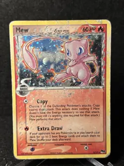 Pokemon Mew Delta Species 3/17 Pop Series 5 Rare Holo Card 2007 - Image 1