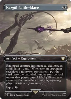MTG English Nazgul Battle-Mace (Borderless) (Surge Foil) NM Foil - Image 1