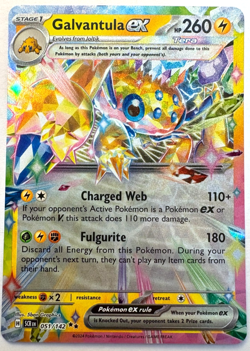 Galvantula Ex Stellar Crown 51/142 Double Rare Holo Pokemon Card - NM/M - Image 1