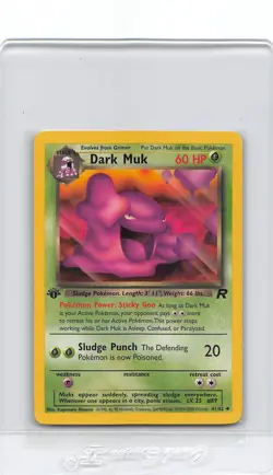 DARK MUK 41/82 - 1ST EDITION - Team Rocket - VINTAGE WOTC Pokemon Card - NM/LP - Image 1